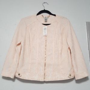 Cache lace cropped jacket
